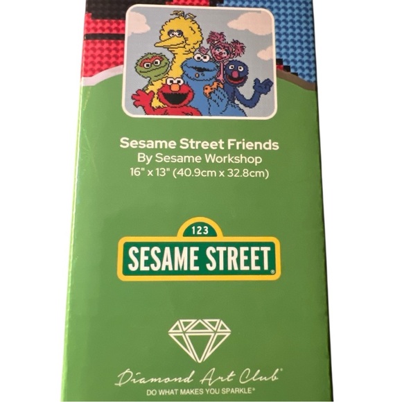 Diamond Art Kit Sesame Street Friends by Diamond Art Club - Picture 10 of 11
